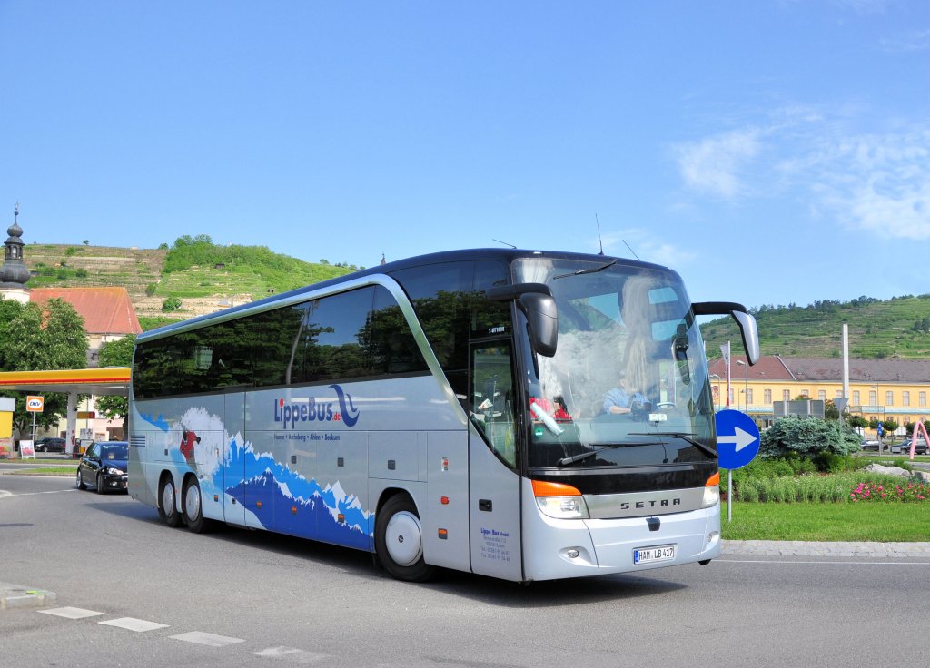 SETRA 417 HDH von LIPPE Bus aus der BRD am 19.5.2013 in Krems an der Donau.