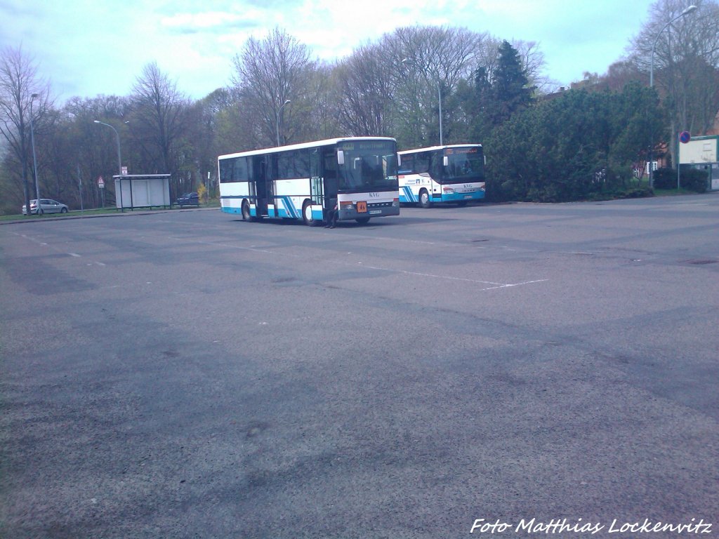 Setra Busse aufm Busbahnhof in Stralsund am 30.4.13