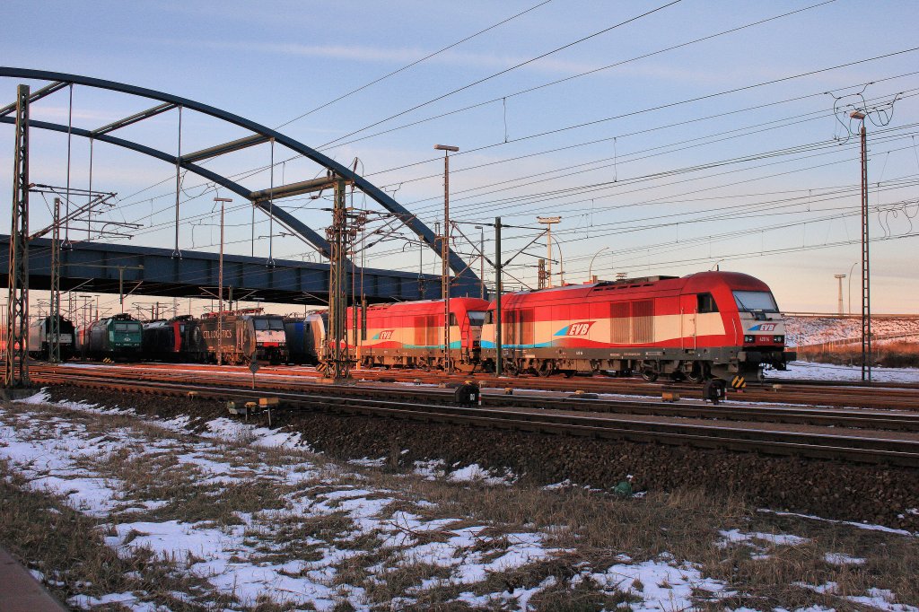 So Sah die Abstellung am 24.03.2013 in Hamburg Waltershof aus.