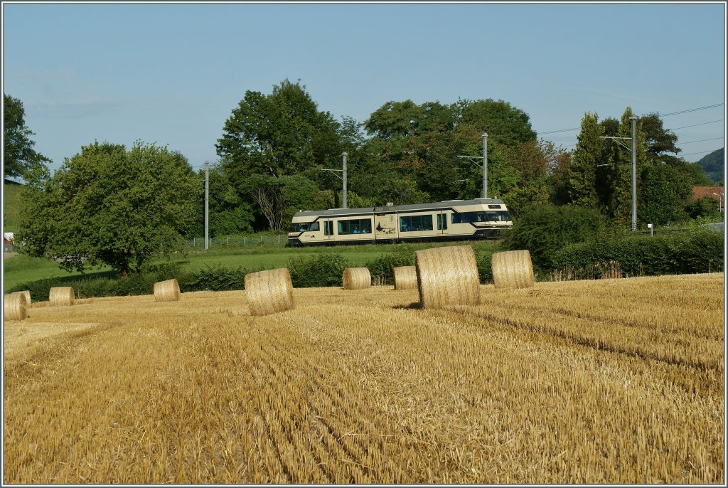 Sommer! 
CEV GTW zwischen Chteau d'Hauteville und St-Lgier Gare am 19. Juli 2012.