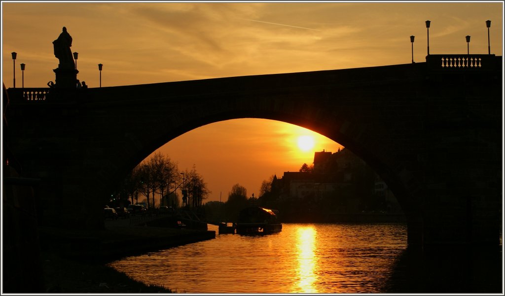 Sonnenuntergang in Heidelberg am 27.03.2012