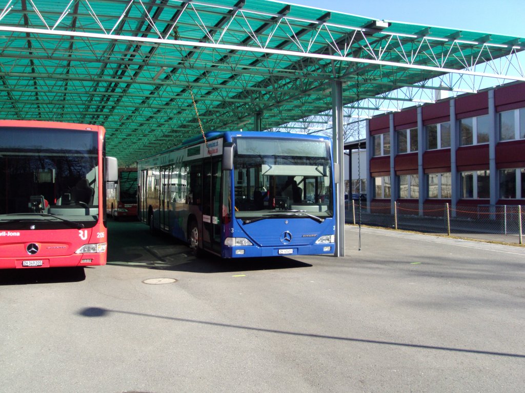 VZO-Mercedes Citaro NR.3 Baujahr 2004 im Depot in Rti am 29.2.12