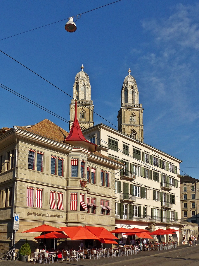 . Abendstimmung am Limmatquai. 05.06.2015 (Jeanny)