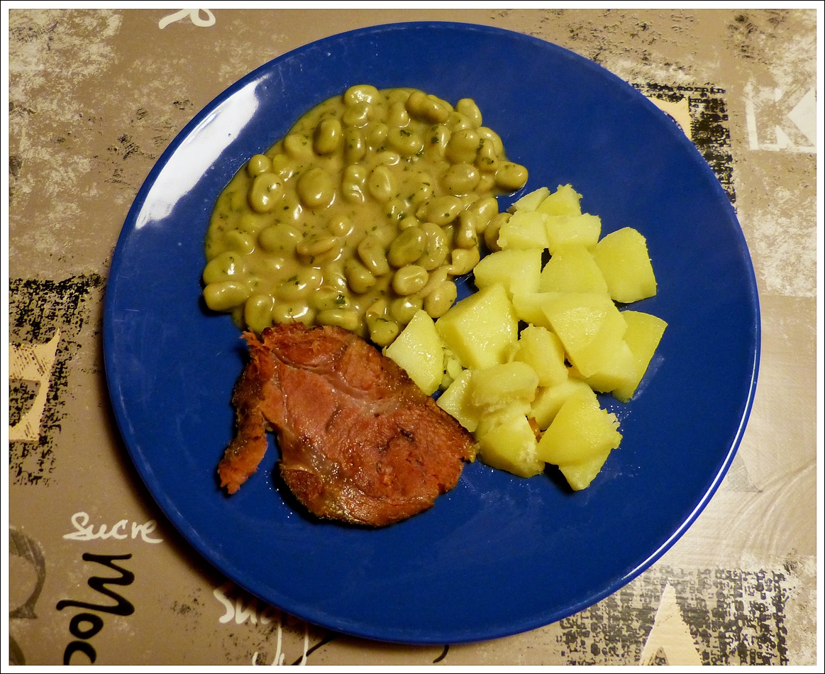 . Ein Bild nur fr Margaretha - Judd mat Gaardebounen (Rauchfleisch mit Saubohnen). 15.01.2014 (Jeanny)