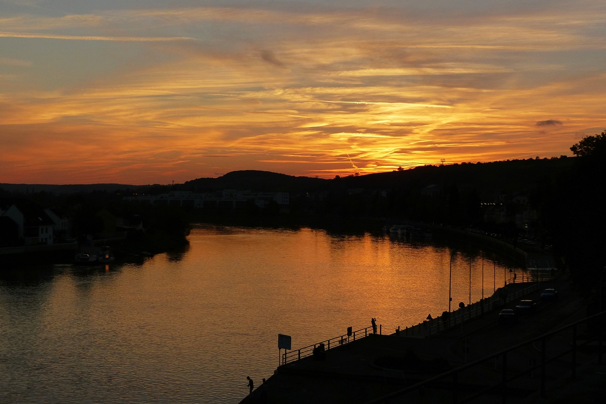 . Ein wunderschner Tag geht zu Ende. - Wasserbillig, 19.10.2014 (Hans)