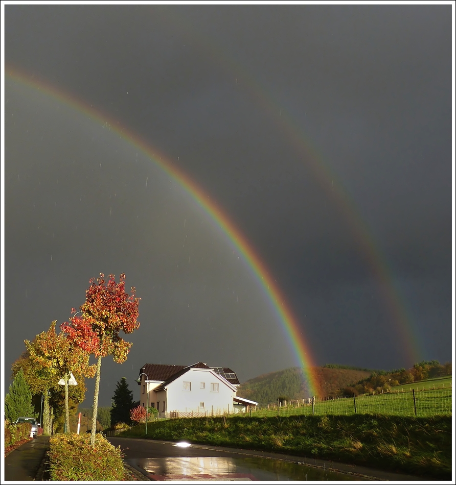 . Unsere Strae am 10.11.2013 gegen 16 Uhr. (Jeanny)