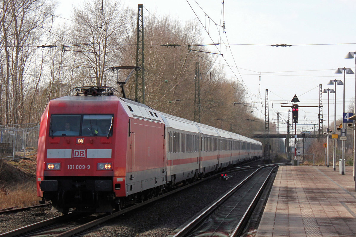 101 009-9 auf den Weg nach Hamburg. Tostedt den 03.03.2017