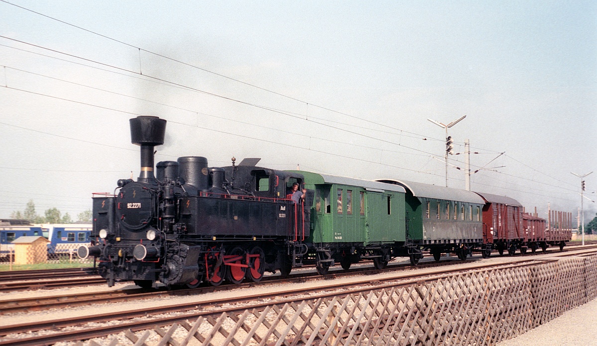 150 Jahre Eisenbahn in Österreich: ÖBB 92.2271 Strasshof 12.09.1987