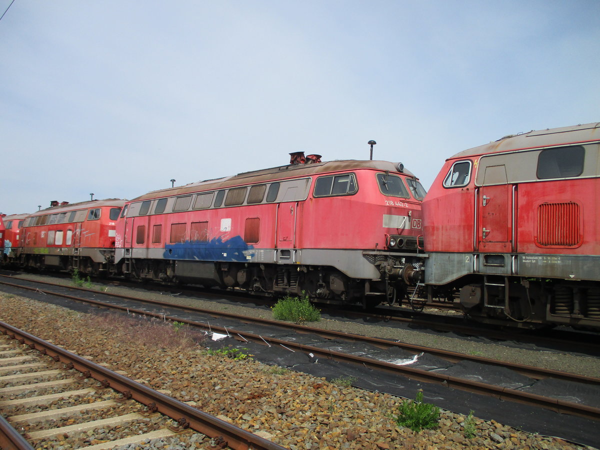 218 442,am 03.Juni 2020,im Bw Leipzig Engelsdorf.