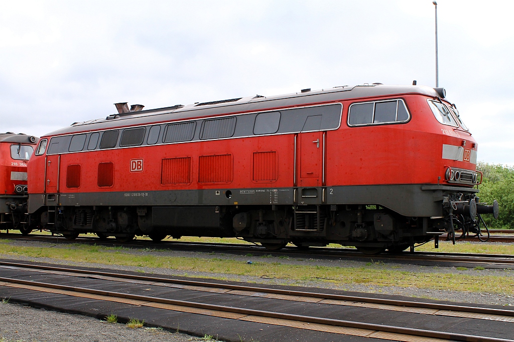 218 836-5, Niebüll, DB Auto-Zug Werk 08.06.2013