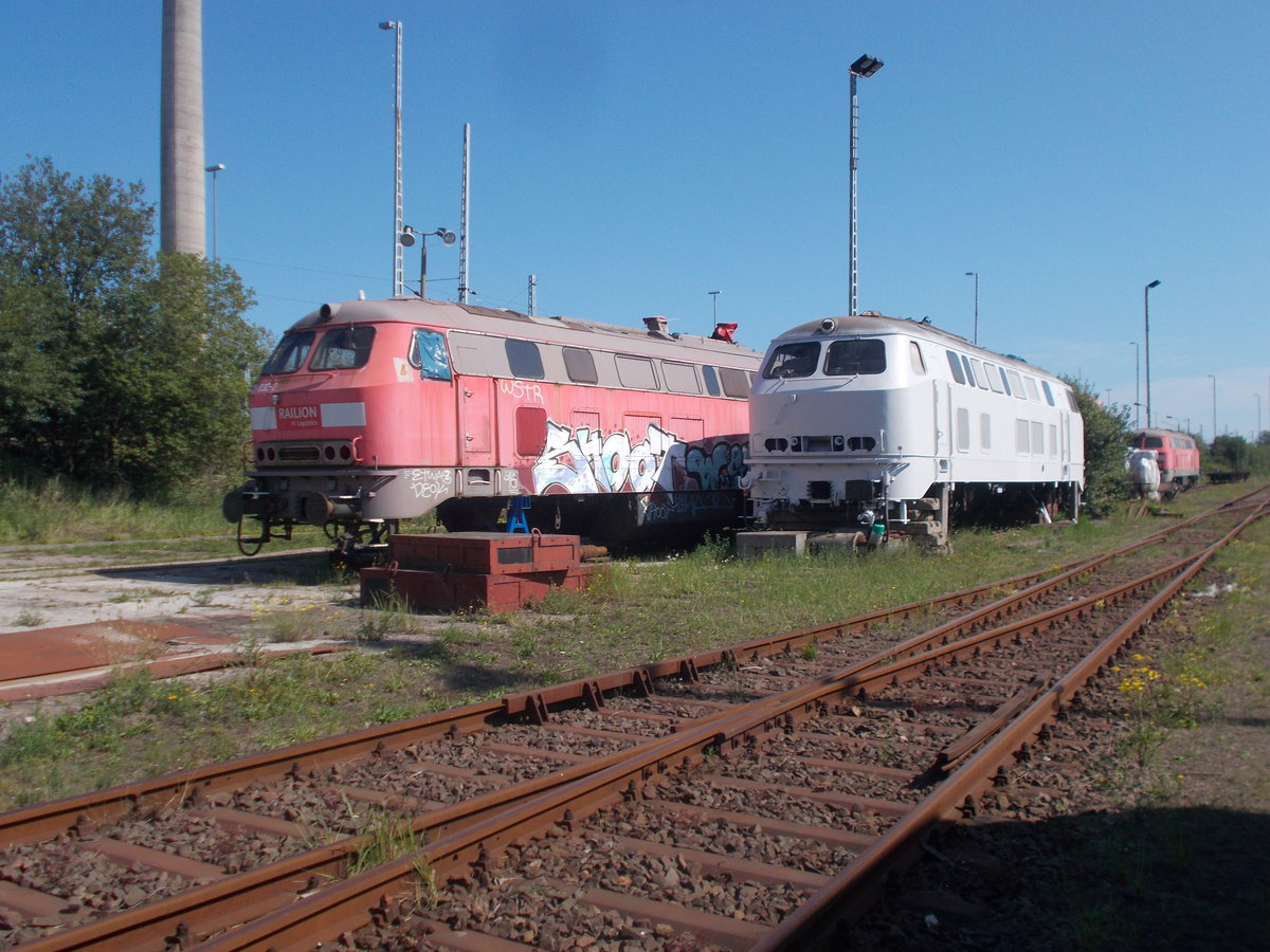 225 032 und eine weitere 225er,am 25.August 2019,in der Est Mukran.