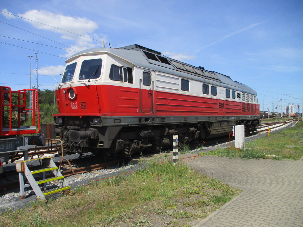 232 189 fand ich,am 31.Mai 2020 auch im Bw Seddin.