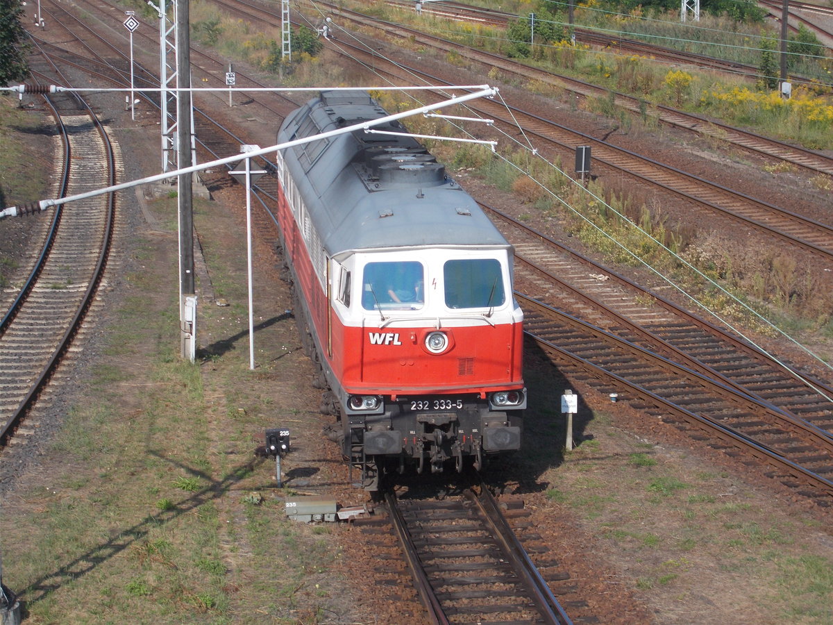 232 333,von WFL,unterwegs,am 24.August 2019,in Wustermark.