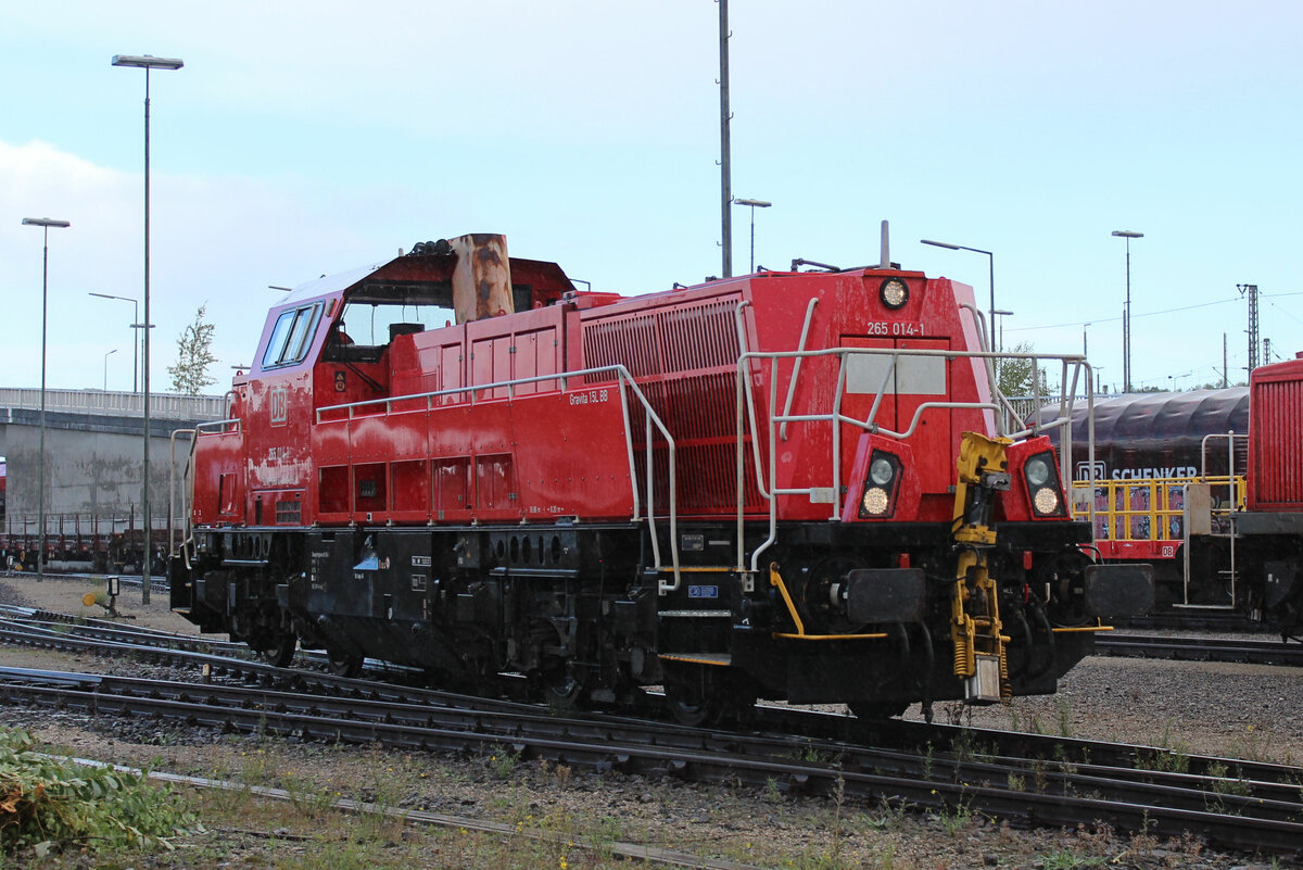 265 014-1 steht für Mitfahrten zur Verfügung. Seevetal - Maschen Rbf am 17.09.2022,  Tag der Schiene .