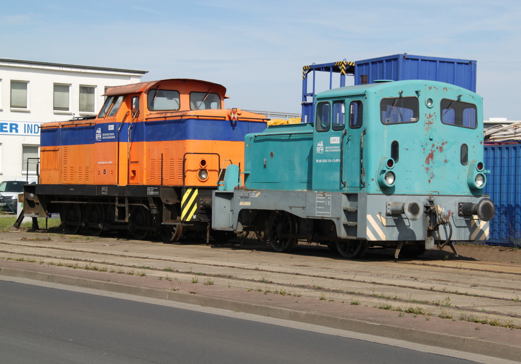 345 414-7+312 176-1 abgestellt im Rostocker Fracht und Fischereihafen.28.07.2016