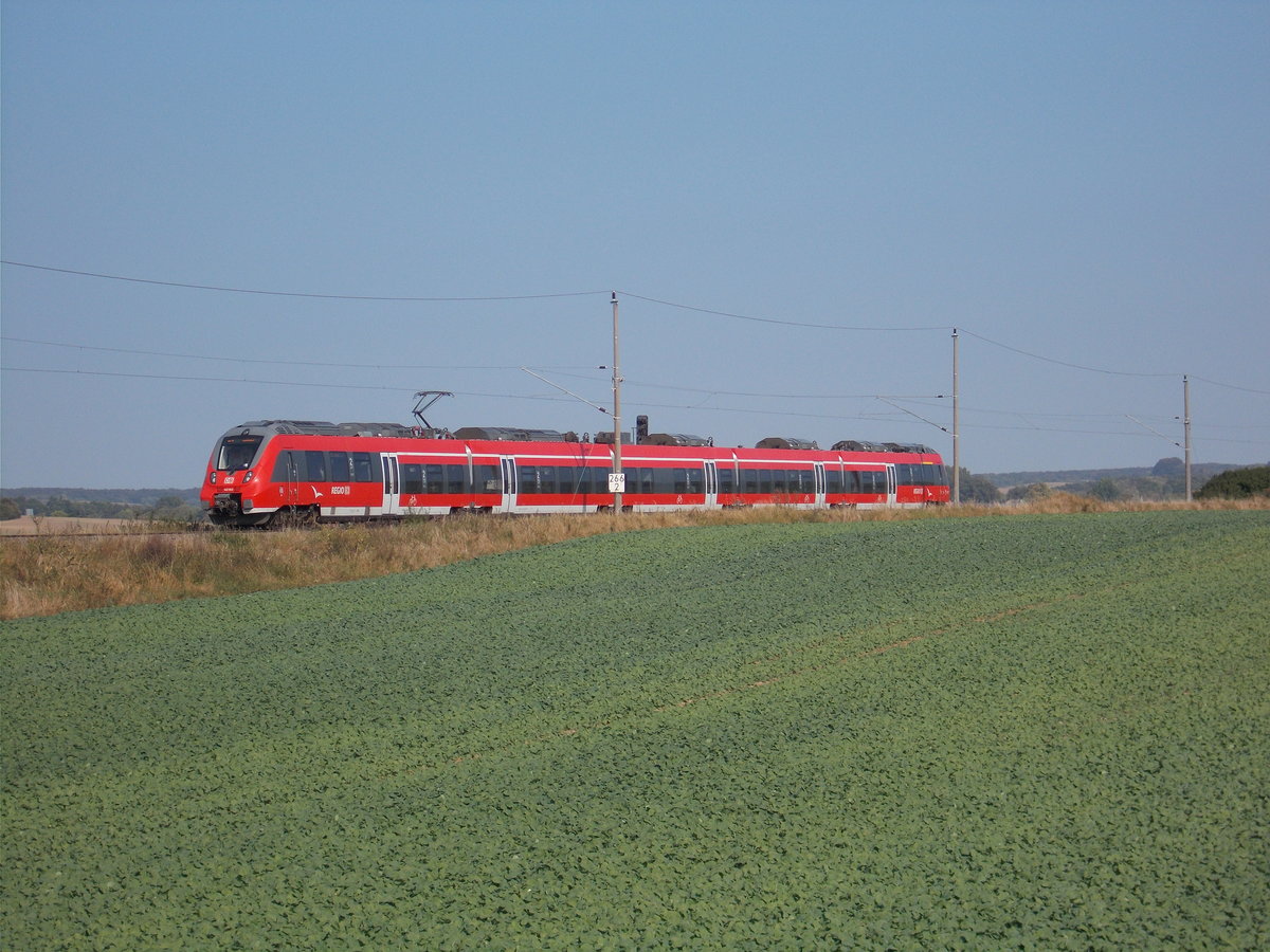 442 343 nach Sassnitz,am 27.September 2016,bei Borchtitz.