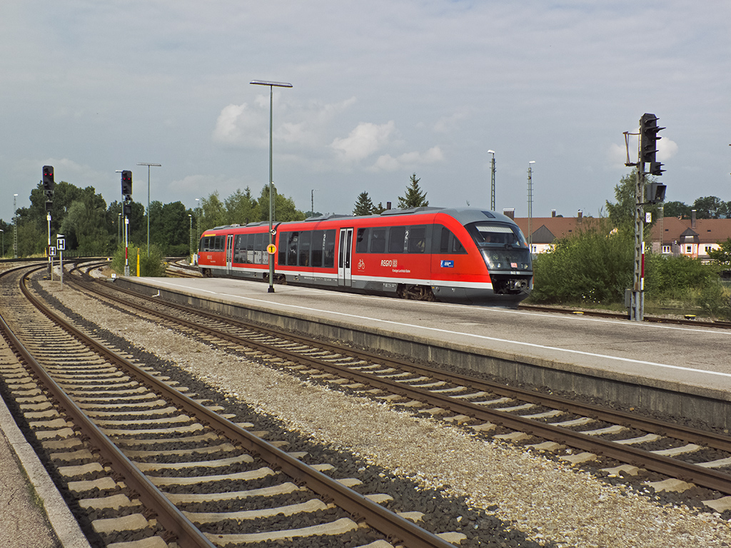 642 101 fährt am 31.07.14 aus Kempten aus.