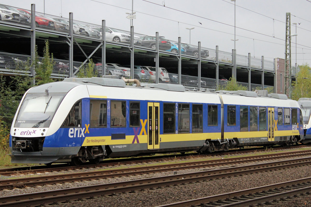 648 470 Heidesprinter am 07.10.2020 in Buchholz (Nordheide).