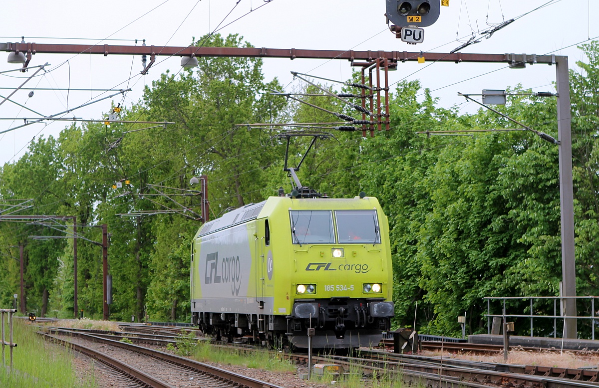 Alphatrains/CFL Cargo 185 534-5 Padborg 03.06.2021