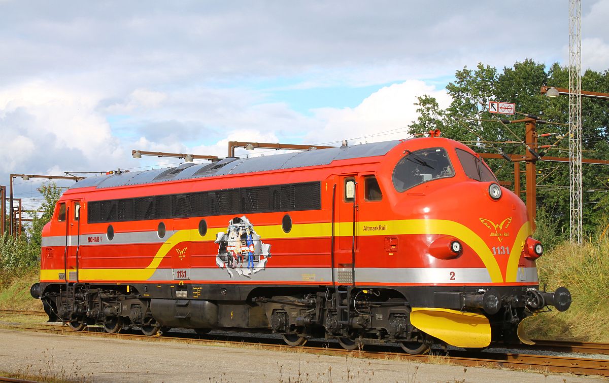 AltmarkRail MY 1131 vor der CFL Cargo Werkstatt in Pattburg/Padborg 30.09.2022 