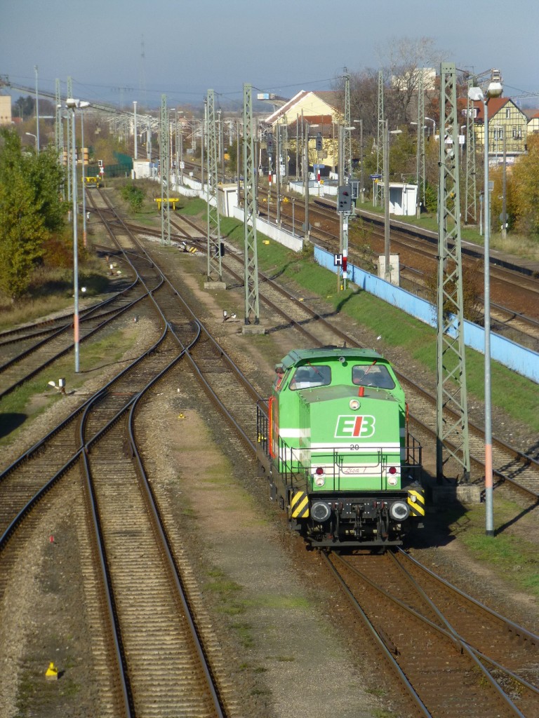 Am 4.11.15 rangiert auch Lisa 1 im EB-Bahnhof Erfurt Ost.