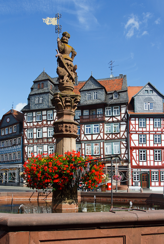 
Am Marktplatz in Butzbach (Wetterau) am 20.08.2014.