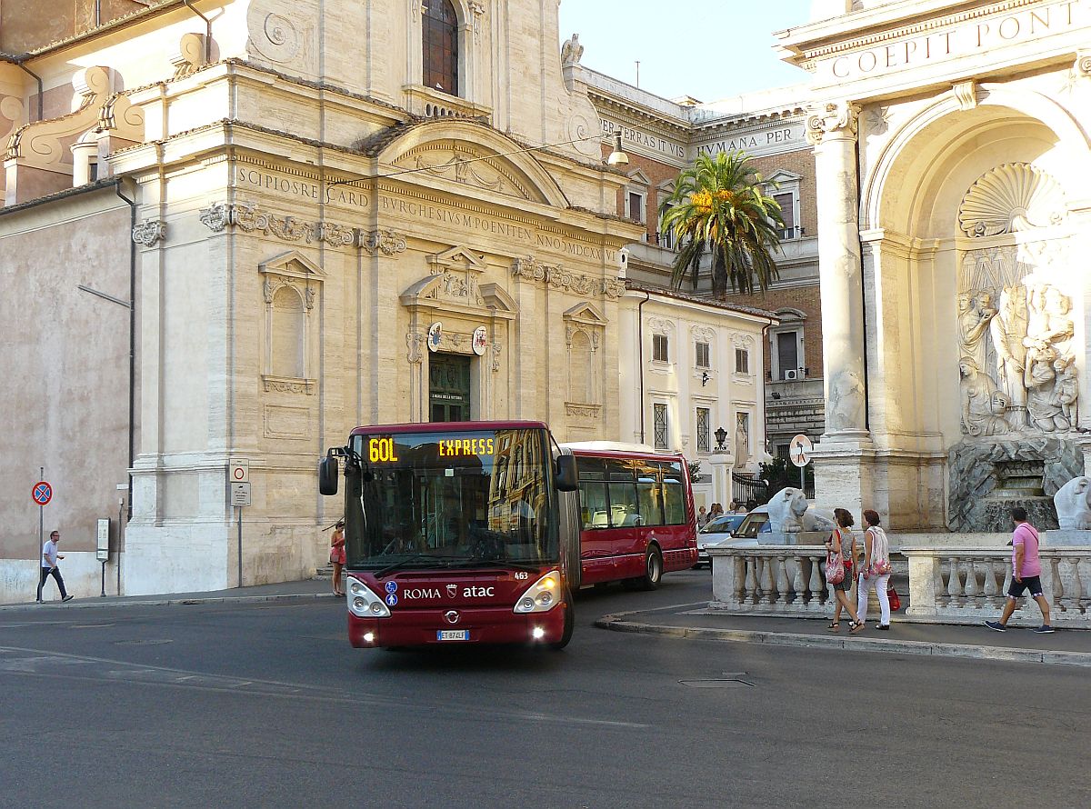 ATAC Bus 463 Irisbus Citelis 18M CNG Baujahr 2013. Piazza di San Bernardo, Rom 30-08-2014.

ATAC bus 463 Irisbus Citelis 18M CNG bouwjaar 2013. Piazza di San Bernardo, Rome 30-08-2014.