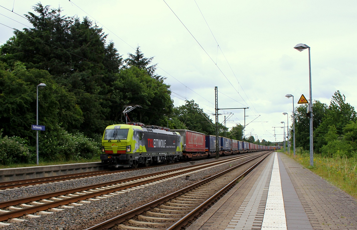 ATLD/TXL 193 554  Leitwolf  mit dem DGS 40576 auf dem Weg nach Pattburg/DK. Schleswig 25.06.2017