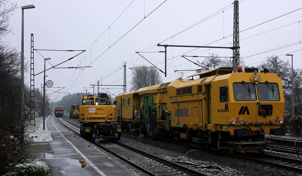 Baumaschinen unter sich...Owschlag 29.12.2020