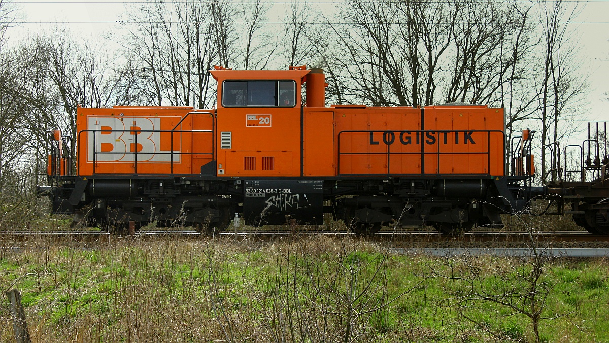 BBL 214 028-3 bei Jübek 10.04.2016