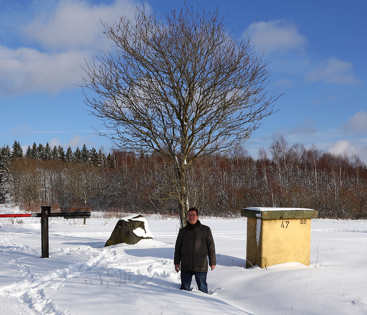 Bei schnen Wetter im Schnee, hier am 31.01.2015 bei Nisterberg (Margaretha)