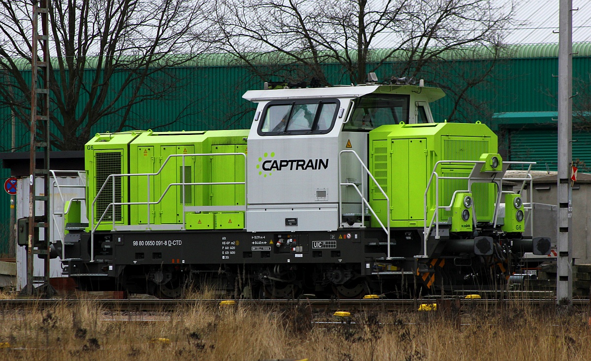 Captrain i.E für WLE 650 091-8 (REV/VL/13.10.15) Hamburg Hohe Schaar 19.03.2016