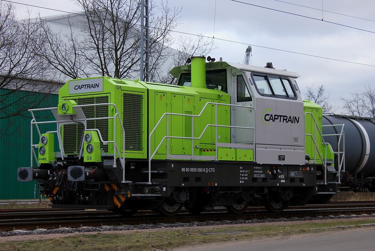 Captrain i.E für WLE 650 092-6 (REV/VL/18.12.15) Hamburg Hohe Schaar 19.03.2016