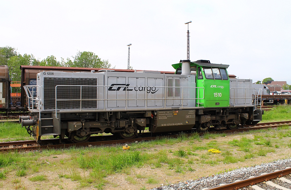 CFL Cargo 1510(9280 1275 015-4 D-BUVL)steht abgestellt im Gbf Niebüll. 01.06.2013