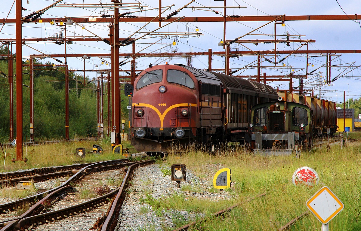 CFLCD Litra MY 1146 hat hier EInfahrt in Pattburg, am Haken der Zement-Express. 16.06.2022