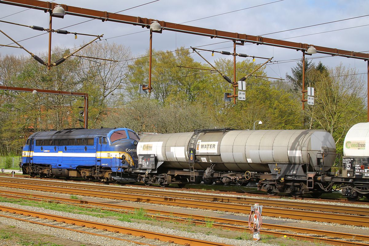 Contec MY 1158 mit 2 Wasserwagen des Spritzzuges, Pattburg 03.05.2023