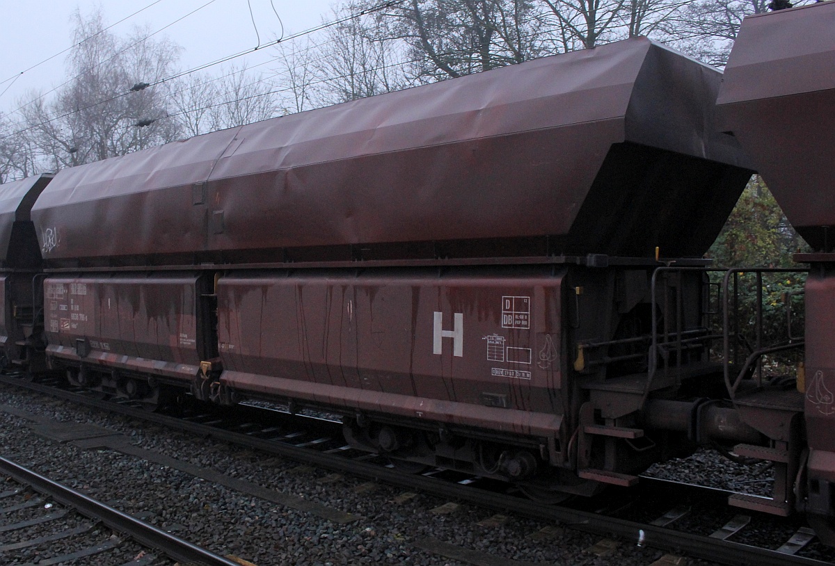 D-DB 80 81 6638 786-6 Gattung Falns1 83.1, Vierachsiger Selbstentlade/Schttgutwagen HH-Harburg 28.11.2020