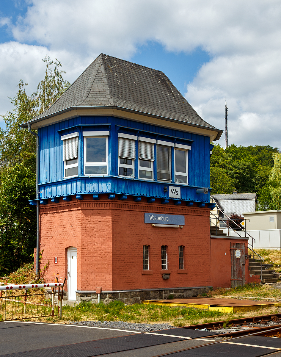 Das Stellwerk Westerburg Süd (Ws) am 07.07.2019.