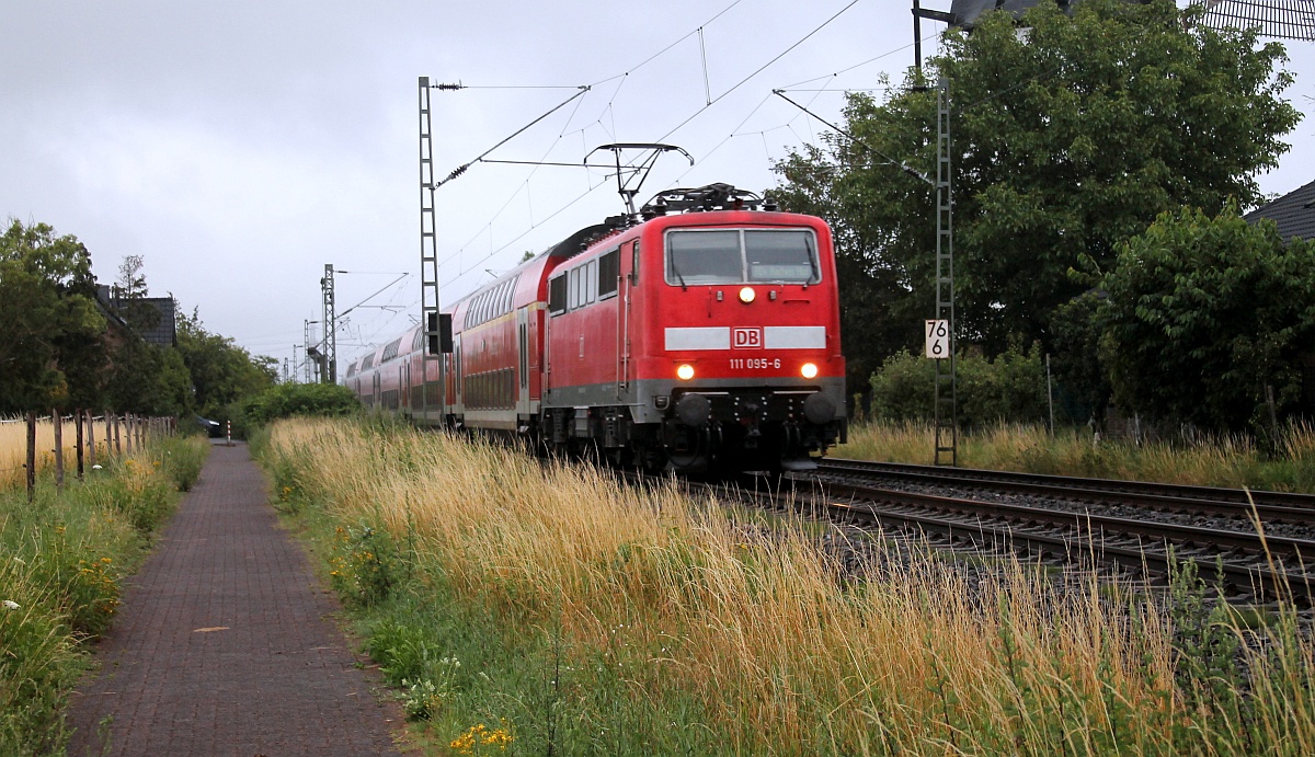 DB 111 095-6 bei Büttgen 8.7.2020