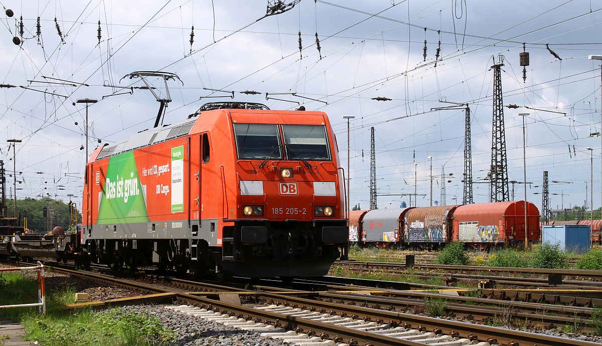 DB 185 205 versucht sich an der Farbenlehre.... Stellwek Mathilde 09.06.2022