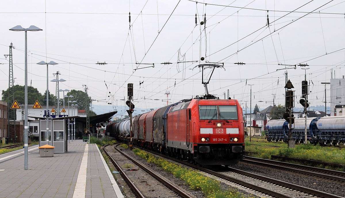 DB 185 247-4 mit Mischer in Neuwied. 17.09.2021