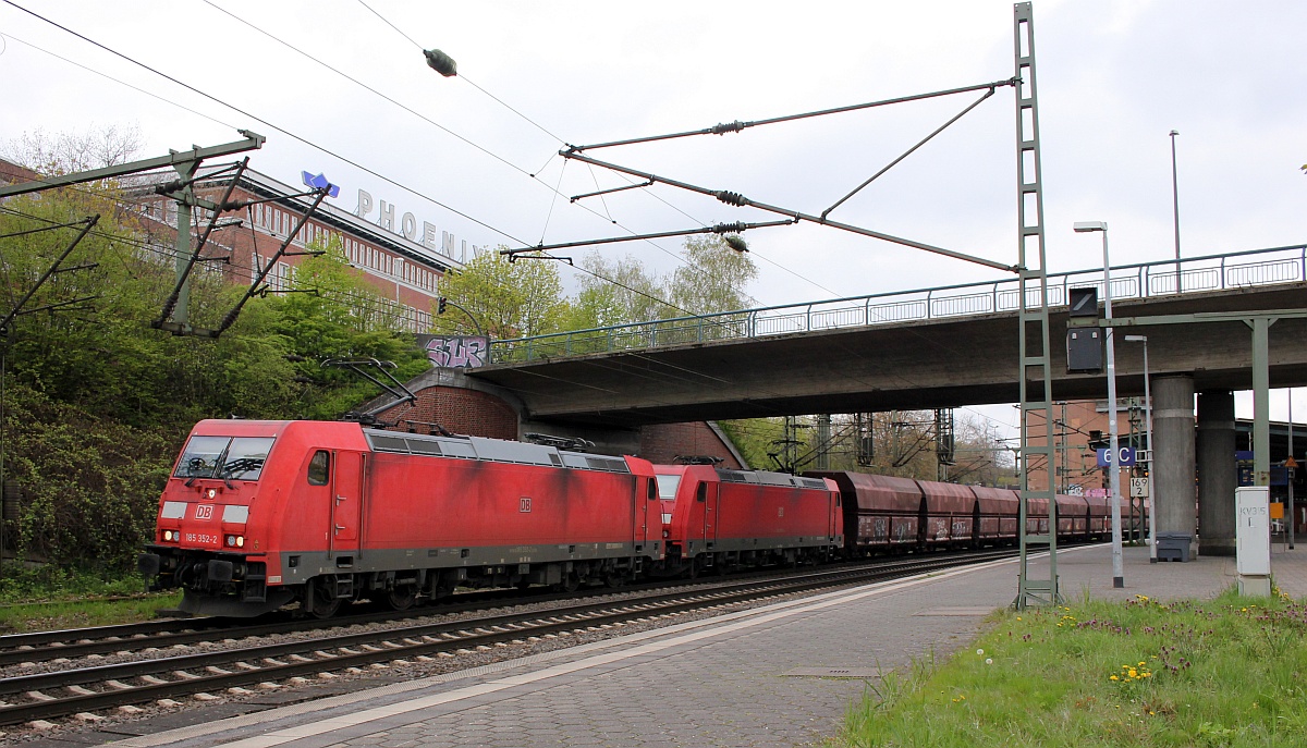 DB 185 352-2 und 259-9, HH-Harburg 02.05.2021 (09700)