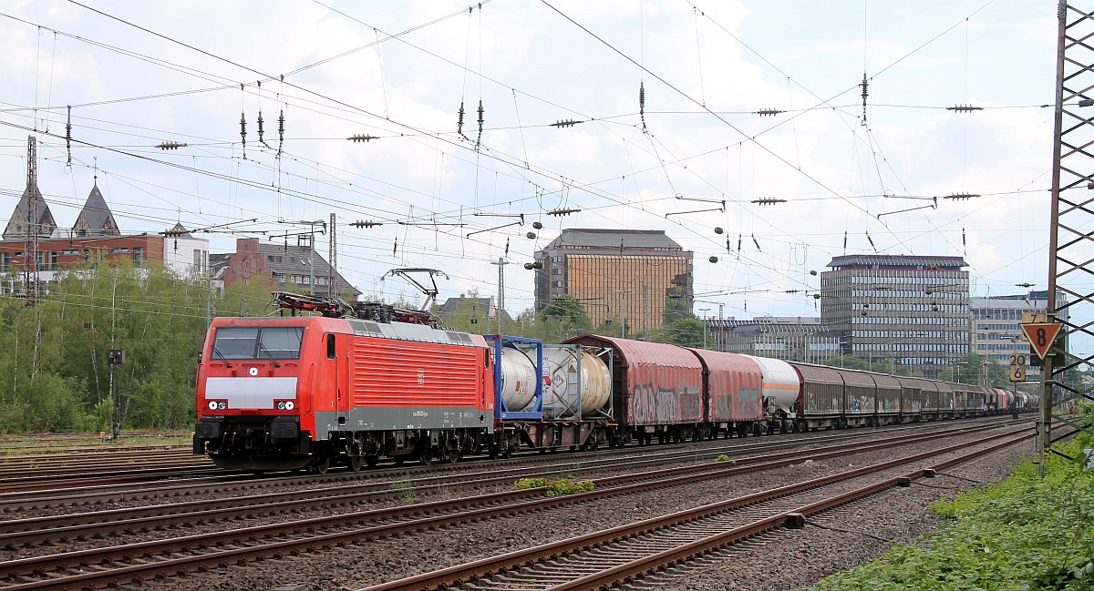 DB 189 023-5 mit Mischer Düsseldorf-Rath 11.07.2020