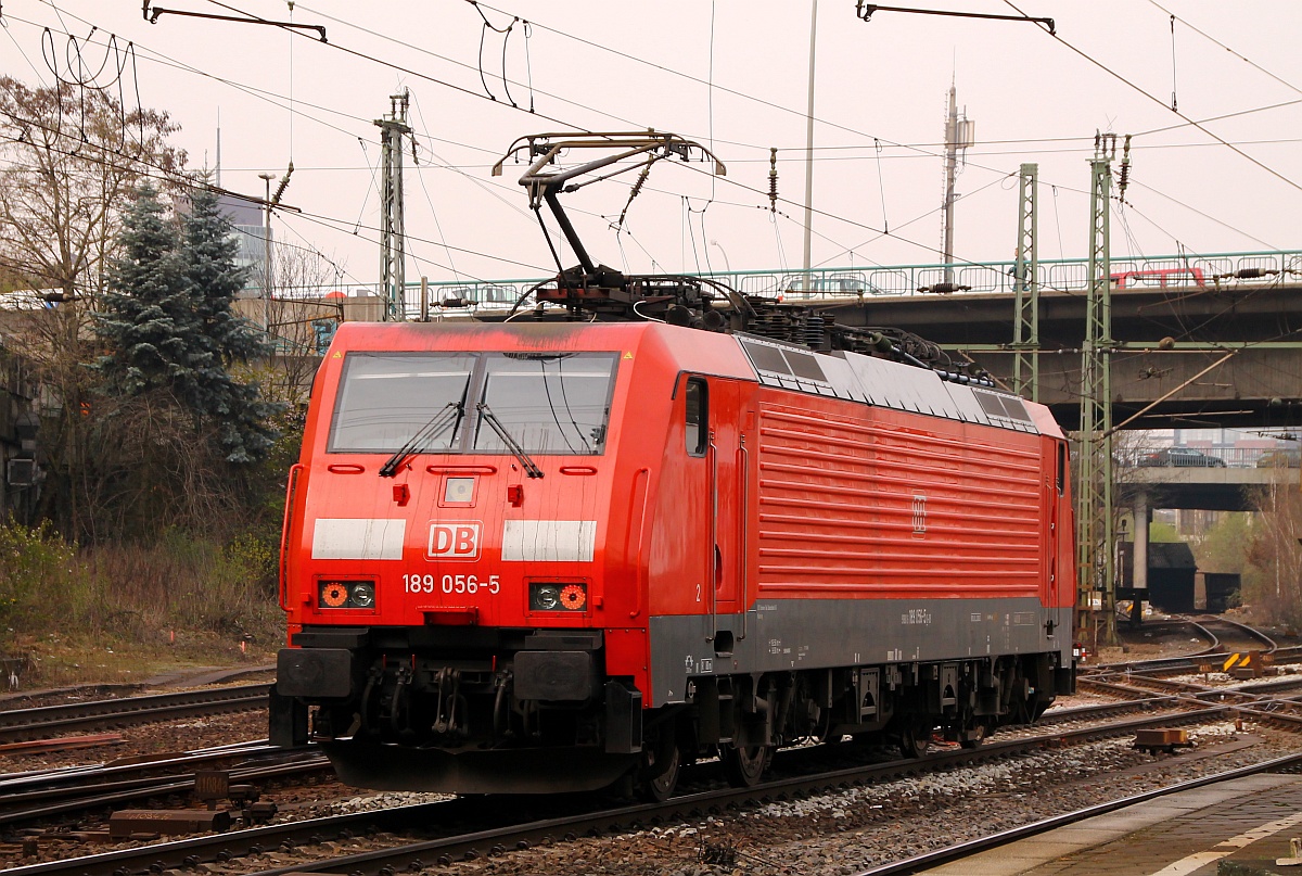 DB 189 056-5 auf Solotour Richtung HH-Hohe Schaar, Harburg 31.03.2014