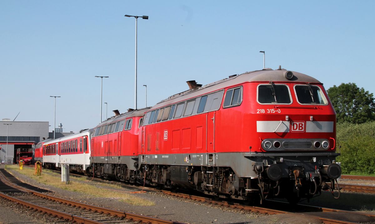 DB 218 315-0 + RP 218 488 Bw Niebüll 17.06.2019