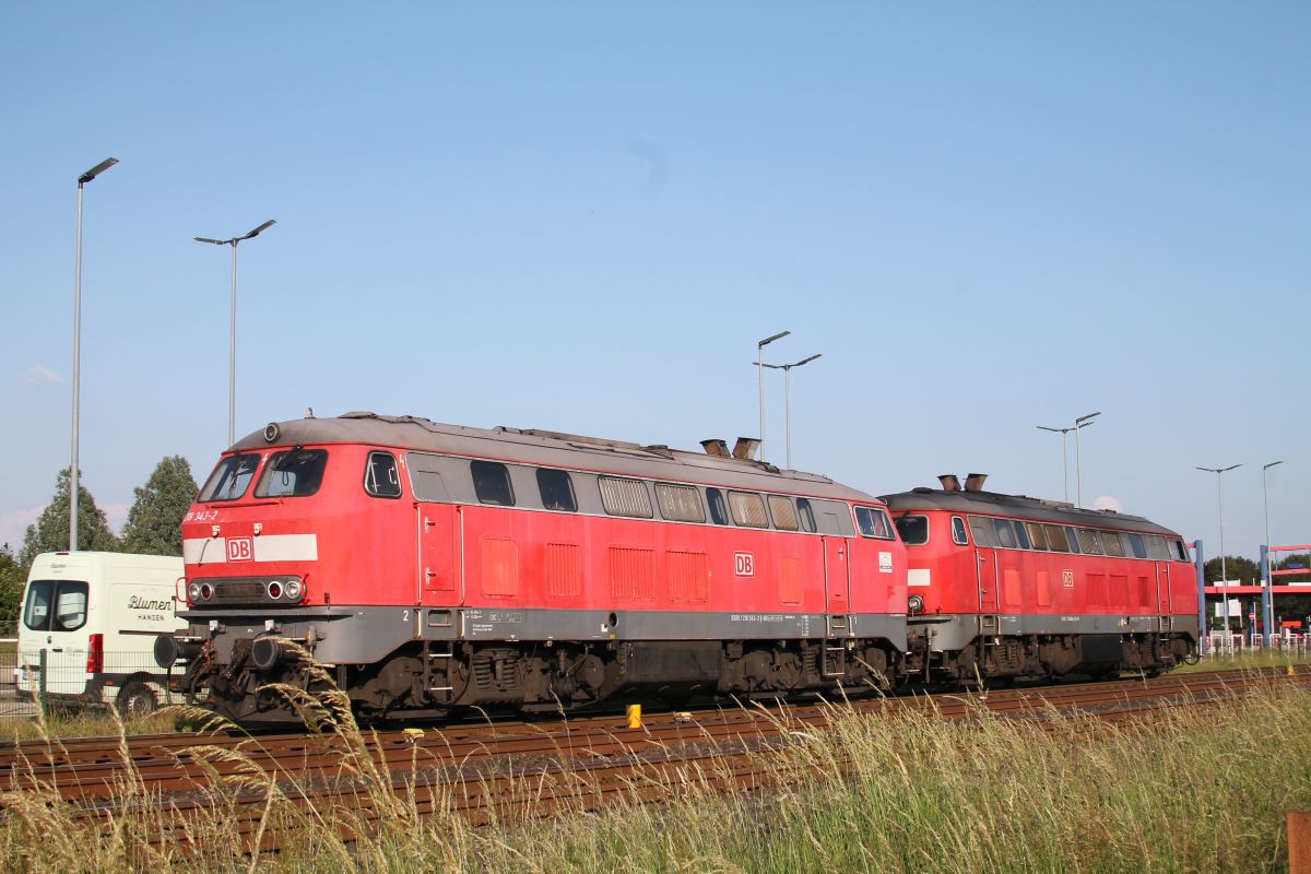 DB 218 343-2 und 366-3 Niebll 17.06.2019