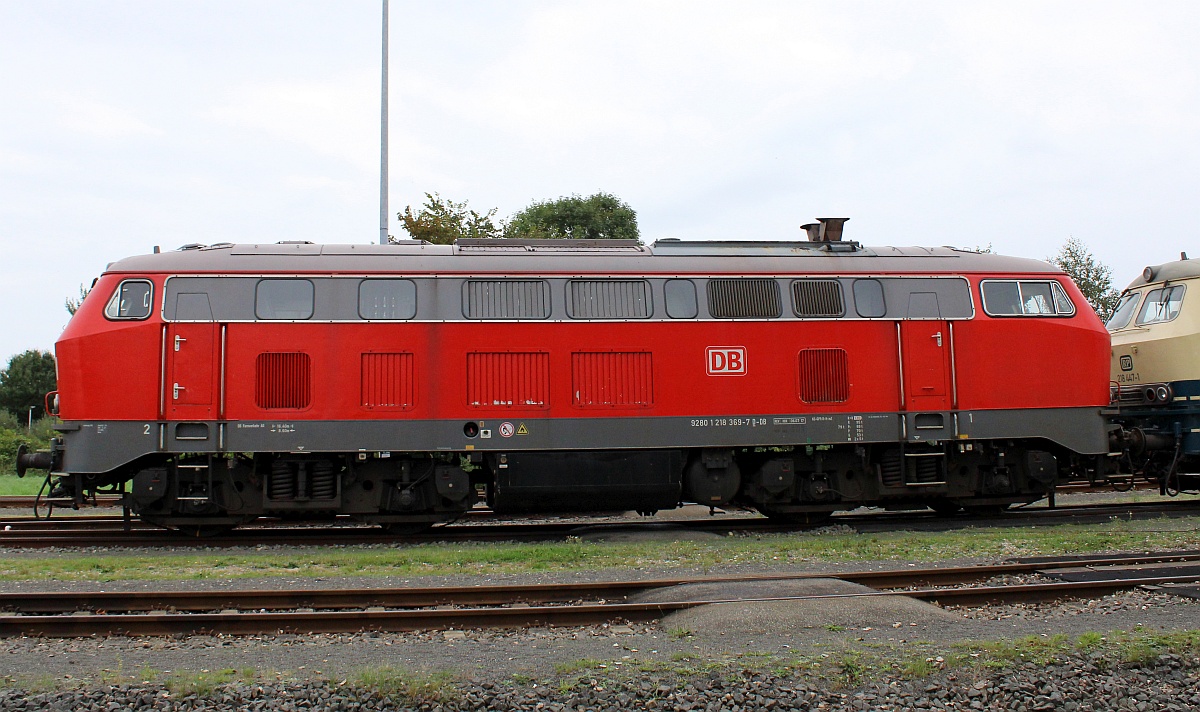 DB 218 369-7, REV/HB X/06.07.17, Niebüll 26.09.2021