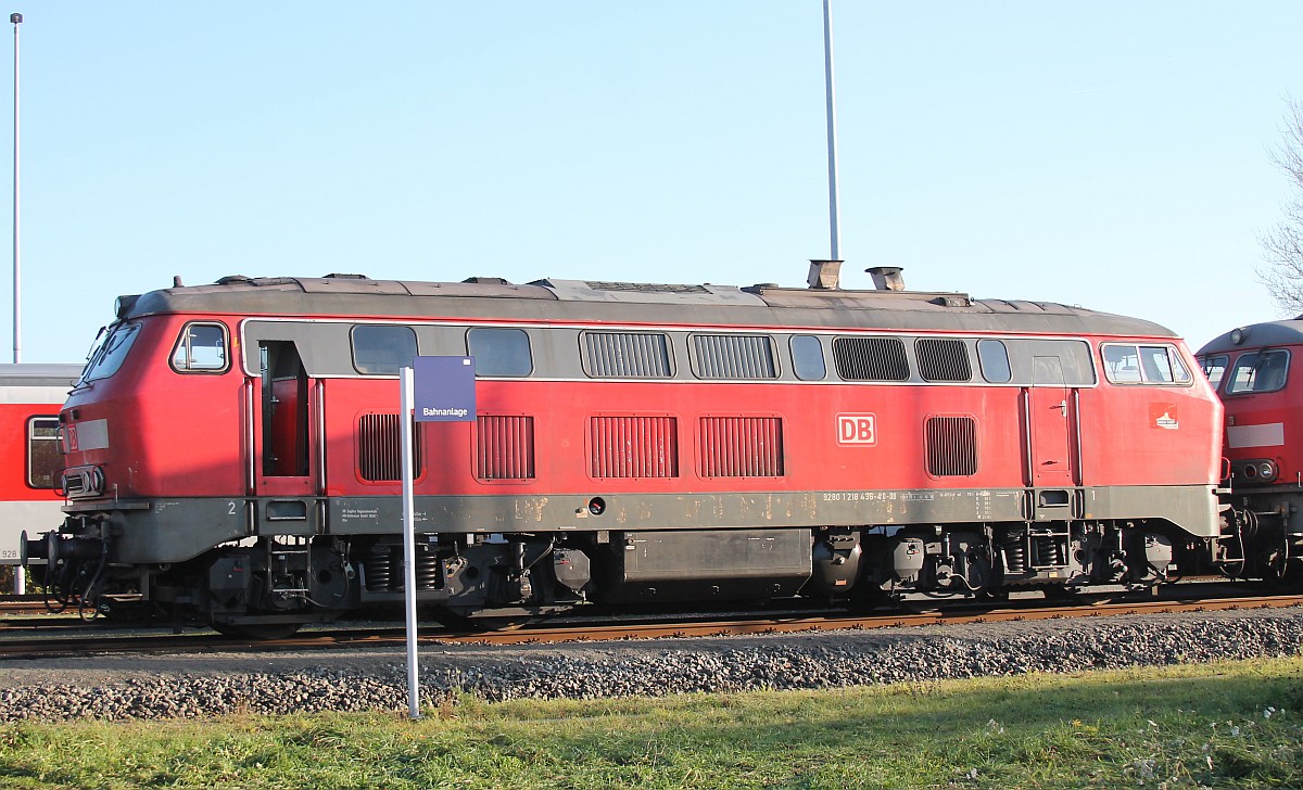 DB 218 436-4 Niebüll 16.11.18