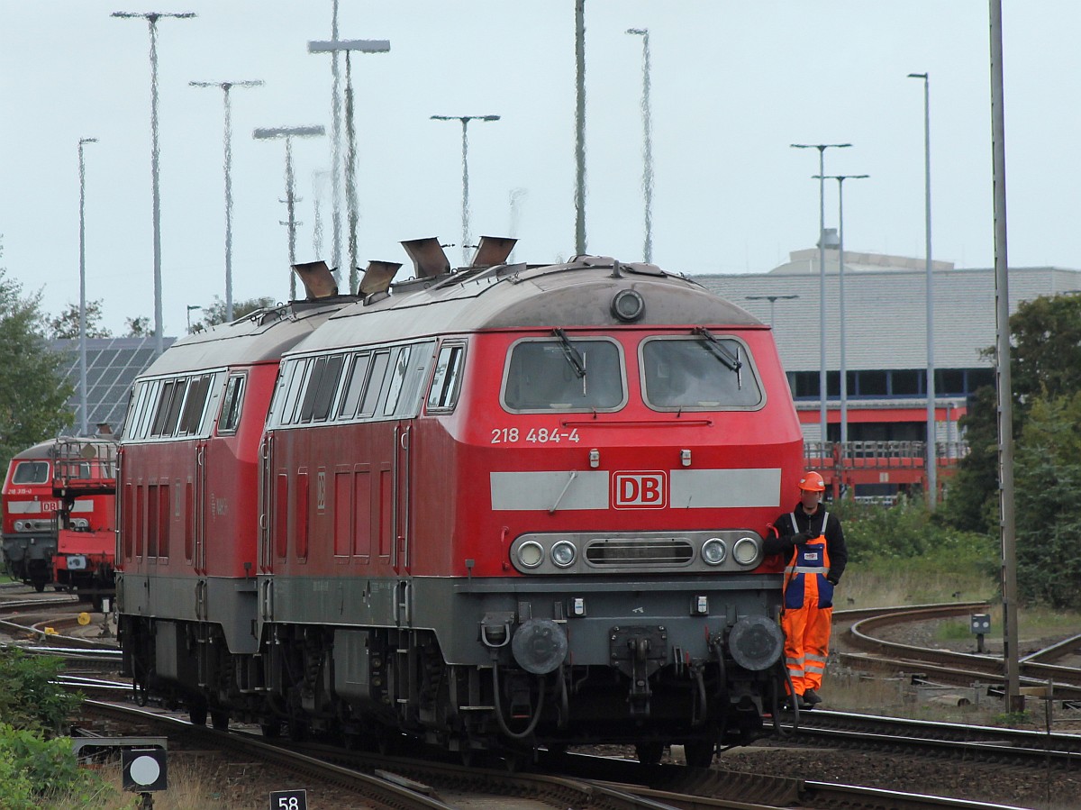 DB 218 484 und 470 Niebll 23.09.2018