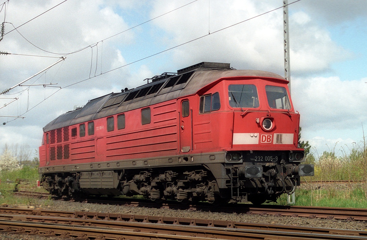 DB 232 005-9 zu Gast im Norden. Flensburg 18.04.2007 (Bearb: M.Steiner, (C) D.Schikorr)